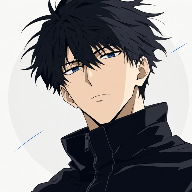 Stylized anime portrait of Erzen Krasniqi